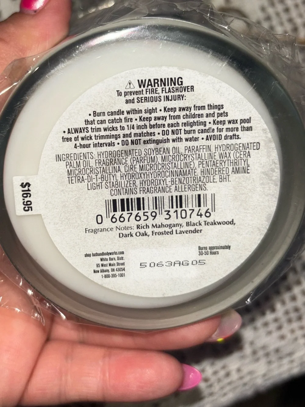 (2026) Bath and Body Works Mahogany Teakwood candle